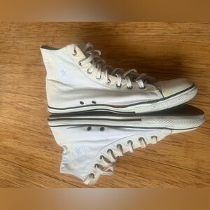 Classic White High-Top Sneakers